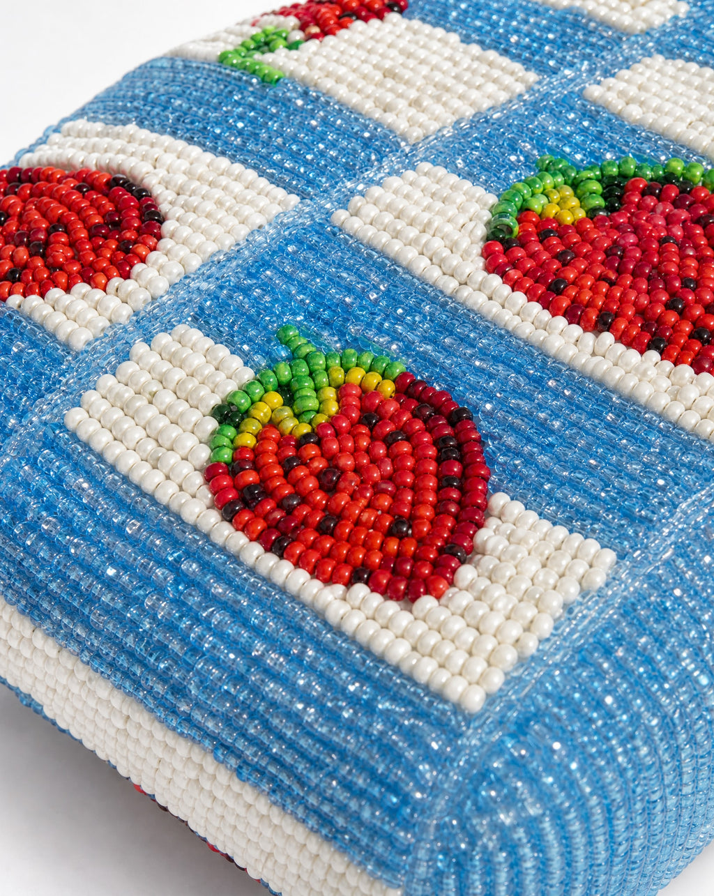 Windsor - Strawberries Beaded Shoulder Bag | Small