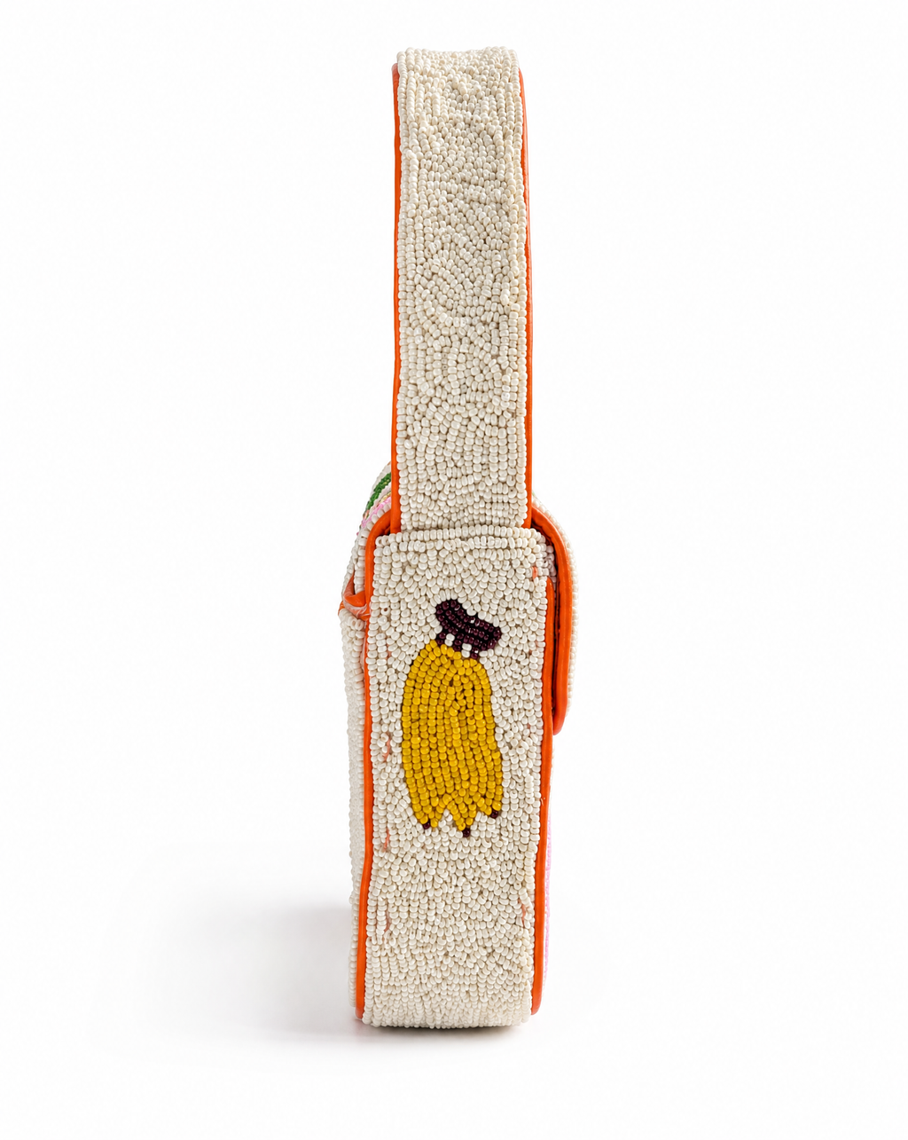 Nevis - Fruit and Flowers Beaded Shoulder Bag | Large