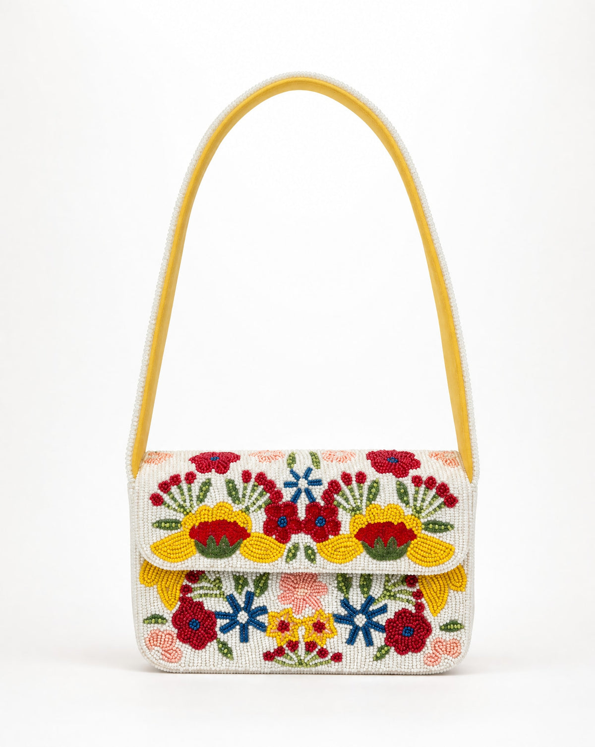 Havana – Floral Beaded Shoulder Bag | Small