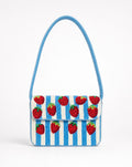 Windsor - Strawberries Beaded Shoulder Bag | Small