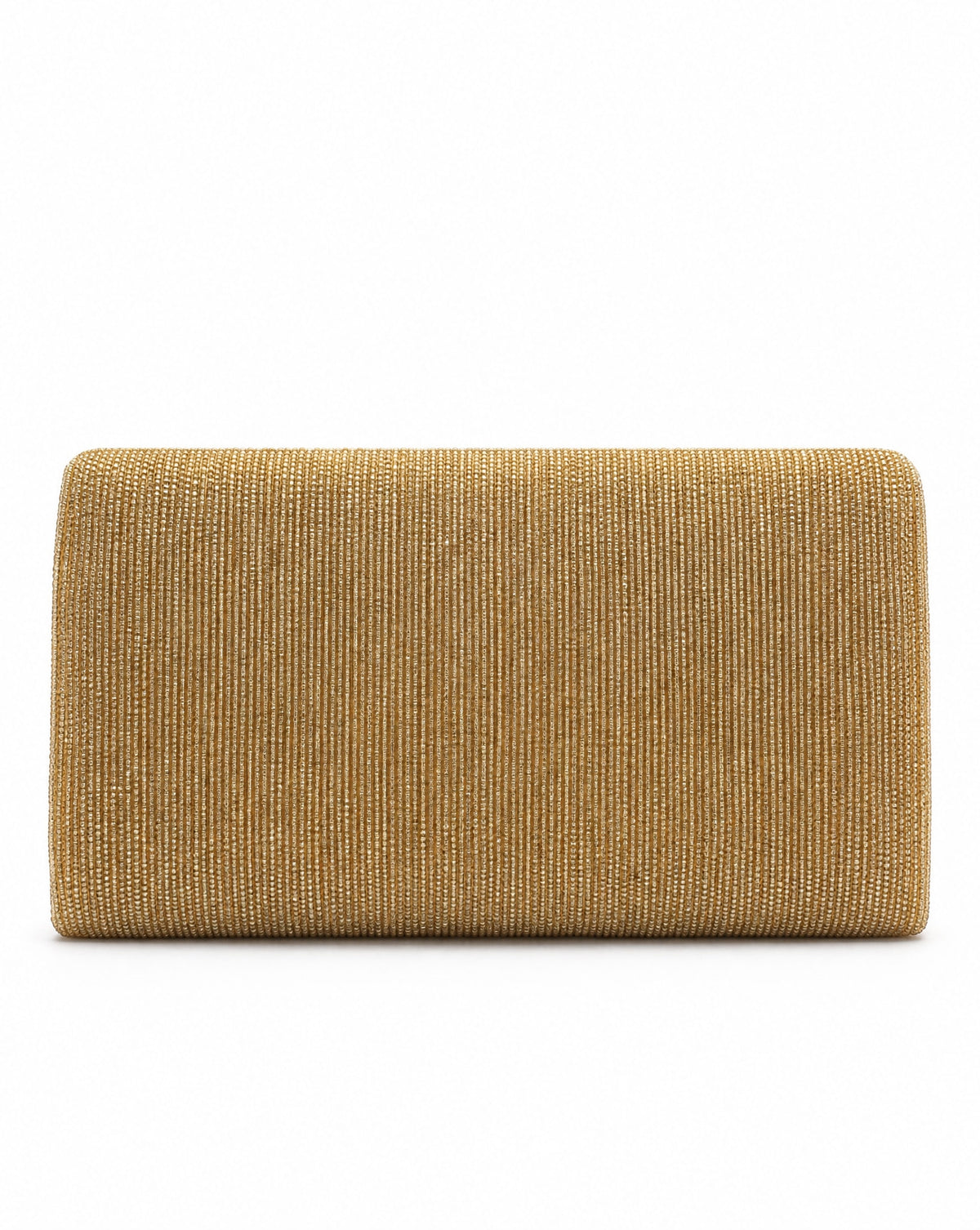 Awann gold pastel floral beaded envelope bag – reverse view