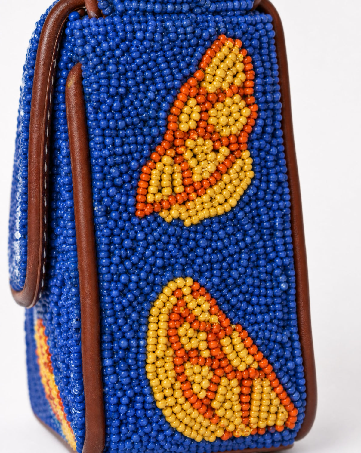 Portofino – Blue Beaded Shoulder Bag | Extra Large