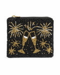 Champagne & Fireworks Beaded Coin Purse